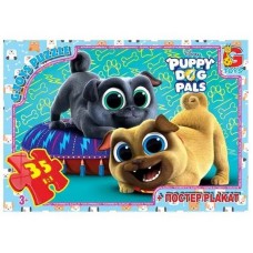 Пазлы детские "Веселые мопсы" Puppy Dog Pals MD402, 35 элементов