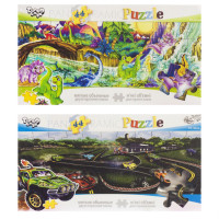 Детские мягкие пазлы P44-03-01-06 на 44 детали Динозавры(P44-03-04)