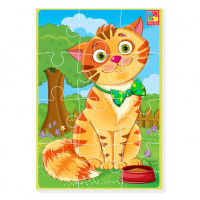Мягкие пазлы Малыш сможет "Кот" VT1103-91, 12 элементов(VT1103-91)