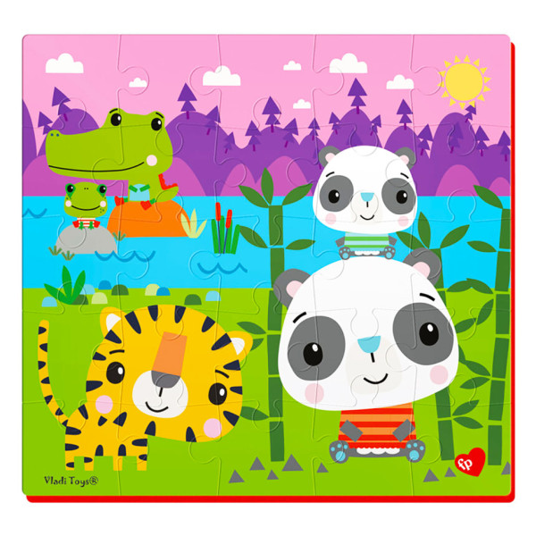 М'які пазли "Панди" Vladi Toys VT1109-03, 25 ел (VT1109-03)
