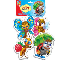 Детские беби пазлы "Веселые букашки"  VT1106-82 на укр. языке(VT1106-82)