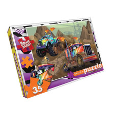 Мягкие пазлы "Монстркар" S35-10-16, 35 элементов(S35-10-16)