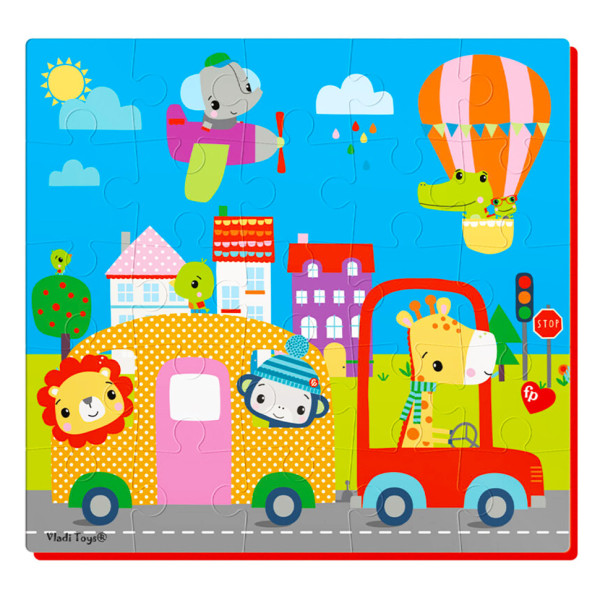 М'які пазли "Місто" Vladi Toys VT1109-05, 25 ел (VT1109-05)