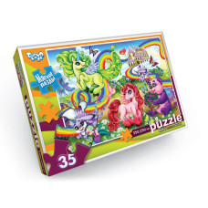 Мягкие пазлы "Единорог и панда" S35-10-03, 35 элементов(S35-10-03)