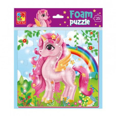 Мягкие пазлы "Розовый единорог" VT1109-06, 22 х 23 см(VT1109-06)