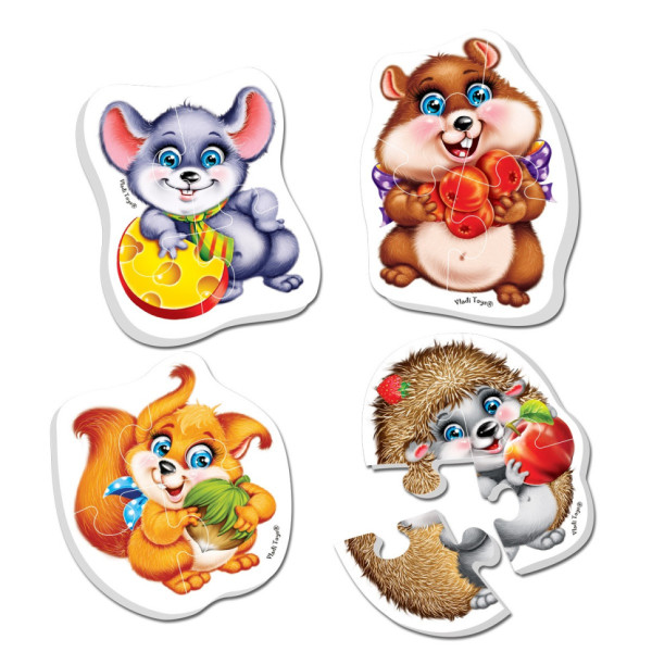 Дитячі бебі пазли "Жучки" VT1106-89 картинки - 4 шт (VT1106-89)