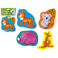 М'які бейбі пазли "Тигреня та друзі" VT1106-72 Укр (VT1106-72)