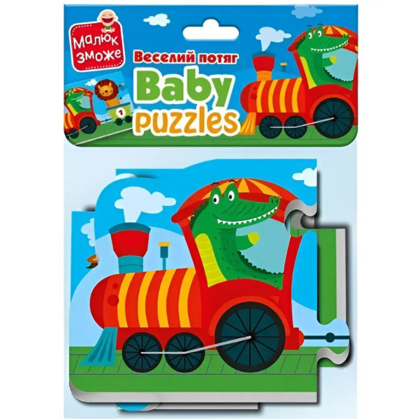 Мягкие развивающие беби пазлы "Веселый поезд" VT1106-95, 6 пазлов(VT1106-95)