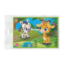 Детские развивающие мягкие пазлы "Зебра и жираф" VT1104-21 А5                                (VT1104-21)