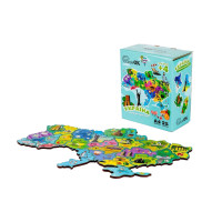 Дерев'яний магнітний пазл А4 "Мапа України" PuzA4-22926, 25 елементів  (PuzA4-22926)