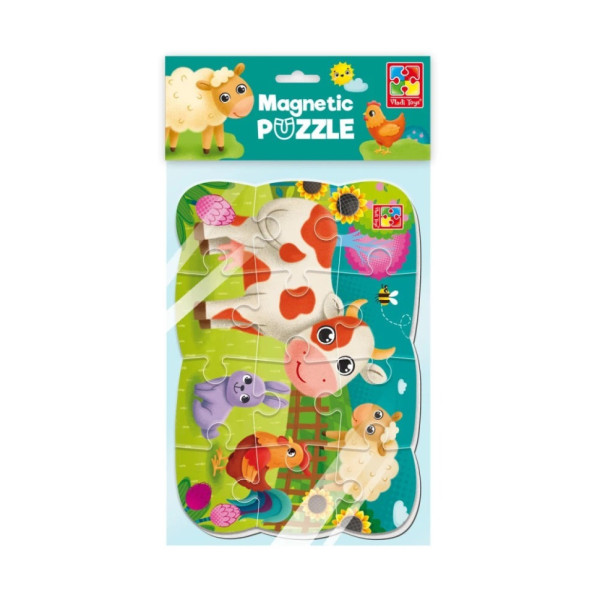 Дитячий м'який магнітний пазл Малюк зможе "Ферма" VT3205-89, 12 елементів (VT3205-89)