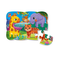 Дитячий м'який магнітний пазл Малюк зможе "Зоопарк" VT3205-90, 12 елементів (VT3205-90)