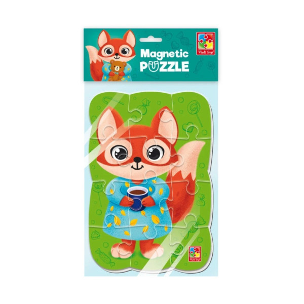 Дитячий магнітний пазл "Лисиця" VT3205-92, 12 елементів (VT3205-92)