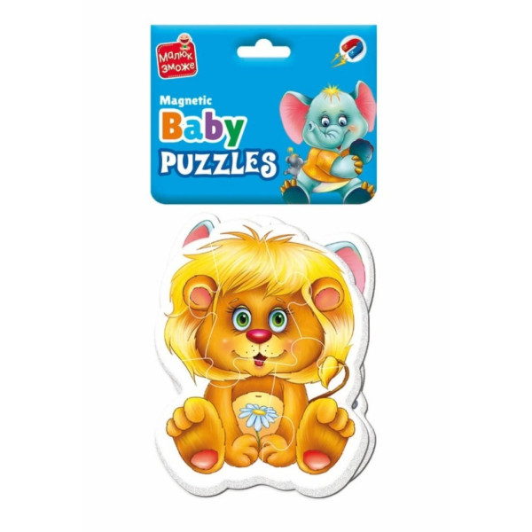 Дитячі магнітні пазли "Зоопарк" VT3208-28, 9 елементів (VT3208-28)