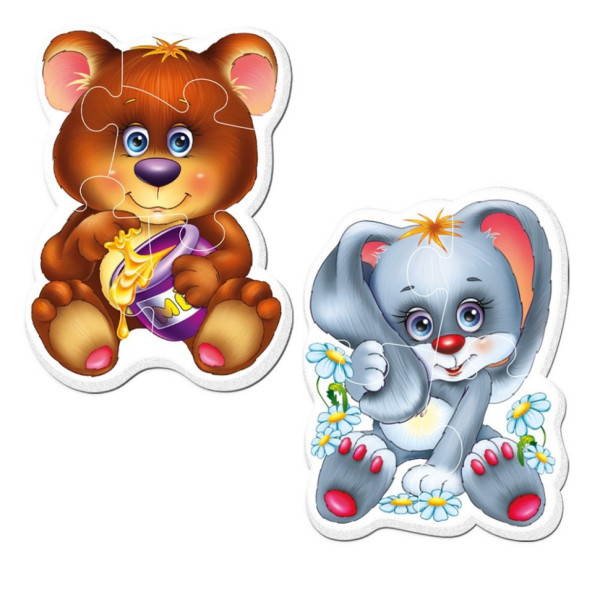 Дитячі магнітні пазли "Лісові жителі" VT3208-17, 9 елементів (VT3208-17)