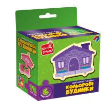 Дитячі магнітні пазли "Кольорові будинки" VT1733-03, 6 картинок (VT1733-03)