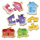 Дитячі магнітні пазли "Кольорові будинки" VT1733-03, 6 картинок (VT1733-03)