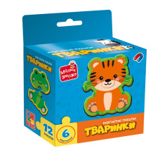 Дитячі магнітні пазли "Тваринки" VT1733-04, 6 картинок (VT1733-04)