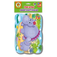 Дитячі пазли на магніті А5 "Бегемотики" VT3205-57 рос. мовою