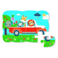 Игра настольная "Магнитные пазлы А5. Зверушки" VT3205-97