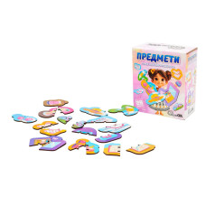 Деревянный магнитный пазл "Предметы" Puz-22931, 24 элемента(Puz-22931)