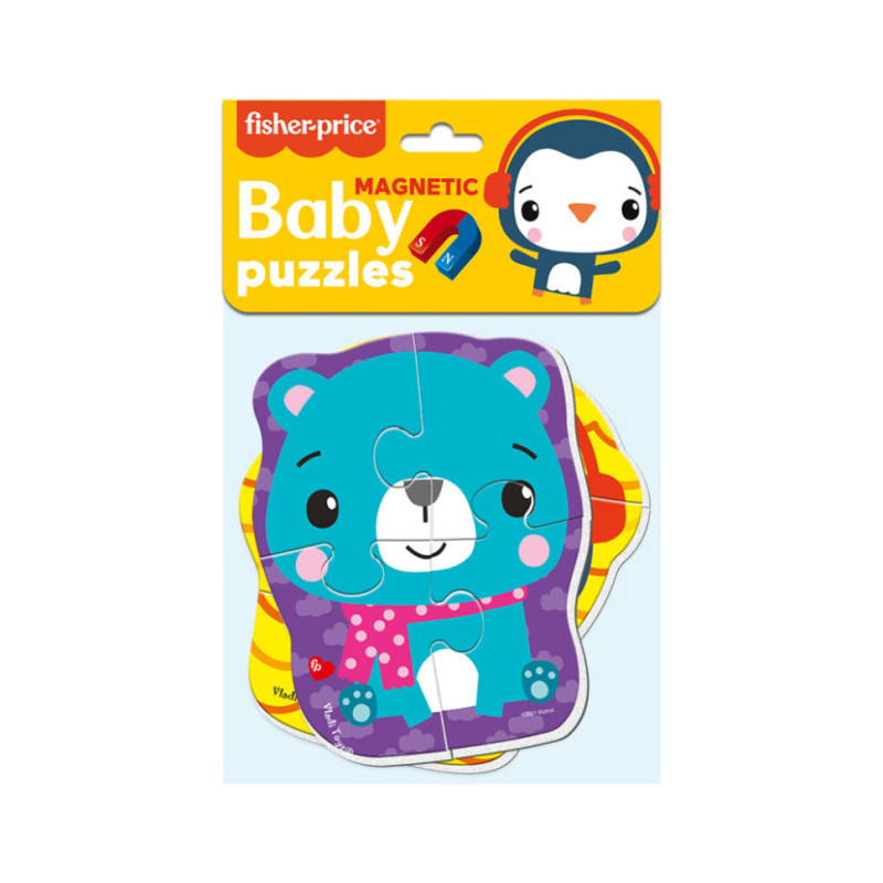 Магнитные беби пазлы "Медведь и Пингвин" Vladi Toys VT3208-15