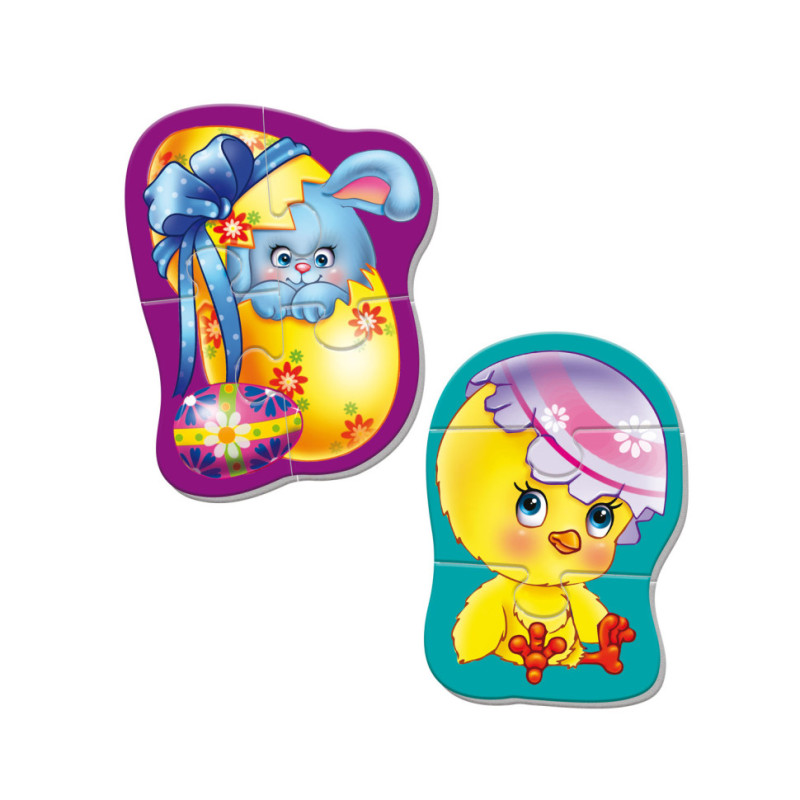 Магнитные беби пазлы "Зайчонок" Vladi toys VT3208-26