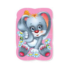 Магнітні пазли Малюк зможе "Зайчик" Vladi toys VT3301-03 А5, Укр (VT3301-03)