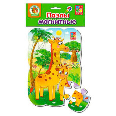 Детские пазлы на магните "Жирафики" А5 VT3205-79, 12 элементов(VT3205-79)