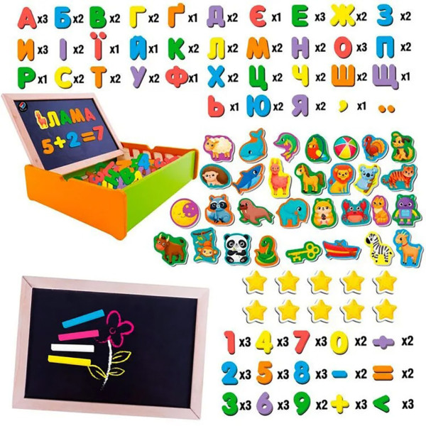 Игра настольная "Магнитный развивающий набор с доской" VT5411-17(VT5411-17)