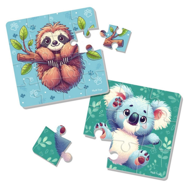 Дитячий м'який пазл "Лінивець та коала" VT1102-40, 25 елементів (VT1102-40)