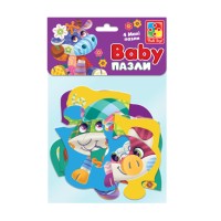 Детские беби пазлы "Чудо-ферма" VT1722-19, 4 пазла
