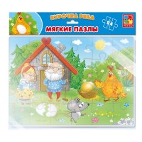 Дитячі м'які пазли А4 "Курочка Ряба" VT1102-20, 24 елемента