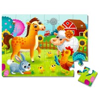 М'які пазли "Ферма"  A4 Vladi Toys VT1102-23, 24 ел