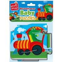 М'які розвиваючі бебі пазли "Веселий потяг" VT1106-95, 6 пазлів  (VT1106-95)