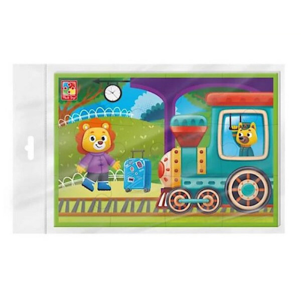 Дитячі розвиваючі м'які пазли "Потяг" VT1104-22 А5 (VT1104-22)