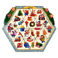 Розвиваючий пазл-вкладиш "Новорічна головоломка" (ПСД234) PSD234, 24 елементи (PSD234)