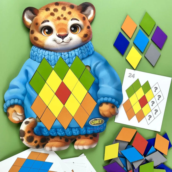 Развивающий пазл-вкладыш "Гепард" (ПСД289) PSD289(ПСД289)