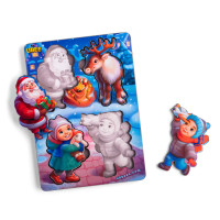 Развивающий пазл-вкладыш "Новогодний-2" (ПСД224) PSD224 с фоном(PSD224)