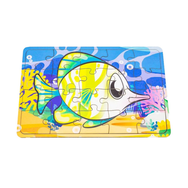 Дитячий дерев'яний пазл Рибка-меч Арт-10030, 20 елементів (Арт-10030)