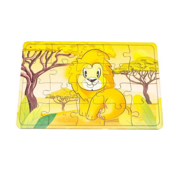 Дитячий дерев'яний пазл Цар звірів Арт-10023, 20 елементів (Арт-10023)
