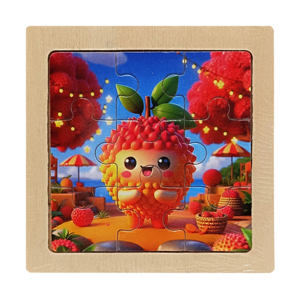 Дитячий дерев'яний пазл-вкладиш "Кивано" MD 1506-26, 9 елементів 9,8 х 9,8 х 0,4 см (MD 1506-26)