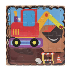 Дерев'яний пазл-вкладиш Екскаватор 73260-7, 16 деталей (73260-7)