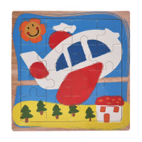 Дерев'яний пазл-вкладиш Літак 73260-8, 16 деталей (73260-8)