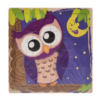 Дерев'яний пазл-вкладиш Сова 73260-13, 16 деталей (73260-13)