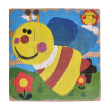 Дерев'яний пазл-вкладиш Бджілка 73260-14, 16 деталей (73260-14)