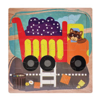 Дерев'яний пазл-вкладиш Вантажівка 73260-16, 16 деталей (73260-16)