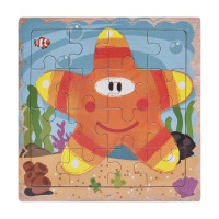 Дерев'яний пазл-вкладиш Морська зірка 73260-18, 16 деталей (73260-18)