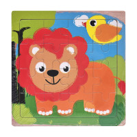 Дерев'яний пазл-вкладиш Лев 73260-22, 16 деталей (73260-22)