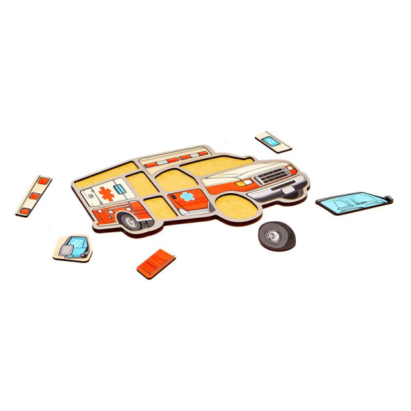 Дитячий пазл-вкладиш "Швидка" Puz-22969, 12 елементів (Puz-22969)